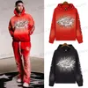 Men's Hoodies Sweatshirts 2023 Winter Vintage Washed Red Black Star Letter Print Hellstar Hoodie Men Women Sweatshirts Pullovers Long Sleeve Loose Hooded T230921