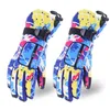 Gants de ski hommes femmes hiver chaud imperméable neige coloré graffiti imprimé thermique peluche doublé antidérapant cyclisme en plein air 230920