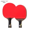 탁구 raquets Huieson 6 Star Carbon Fiber Blade Table Tennis Racket Double Face Pimples Ping Pong 패들 라켓 세트 230921