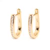 Provence Aretes De Mujer 24 Karat vergoldeter Damenschmuck, individuelle Mode-Moissanit-Diamant-Ohrstecker für Damen