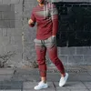 Chándales para hombre Conjunto de chándal de primavera Impreso en 3D Color sólido Jogger Ropa deportiva Casual Mangas largas Camisetas Pantalones largos Traje Ropa para hombres 230920