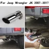 Stainless Steel Car Tail Pipe Exhaust Muffler Tip For Jeep Wrangler JK 2007-2017 Car Exterior Accessories321p