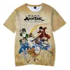 Men's T Shirts 2023 Avatar den sista Airbender T-shirt Anime 3D-tryck Streetwear Men Women Fashion Shirt Harajuku Kids Tees Boy Girl Girl Girl