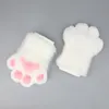 Cinco dedos luvas lobo cão es pata garra traje cosplays animal peludo pelúcia dedo completo luvas fursuit para adultos gota 230921