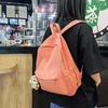 Schultaschen Casual Große Kapazität Rucksack InsStyle Mode Mädchen Koreanische Version Einfarbig Einfache College Student Schultasche Reise