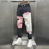 Jeans pour hommes Baggy Jeans Hommes Harajuku Hip Hop Populaire Streetwear Designer Marque Sarouel En Plein Air Casual Pantalon À Carreaux Vêtements De Mode L230921