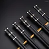 Chopsticks Japanese Chinese Set Sushi Eating Sticks Home Restaurant Chop 5 Pairs Tableware No Box