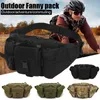 Outdoor Bags Outdoor Tactical Men Waist Pack Hiking Military Backpack Multifunctional Bags For Sport Climbing Camping Army Fan Tactical Pack 230921