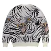 Tröjor stickade överdimensionerade tiger tryckta män Kvinnor Högkvalitativ Pullover Hip Hop Sweatshirts Streetwear Designer Loose Men Tops Eur Size S-XL