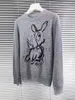 Men's Sweaters Women Cotton Sweater 2023 Rabbit Year Angle Dear Sweater Pullovers Cotton Grey Anti-Ball Top Jumper New x0921