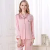 Pyjama pour femmes 100% soie pyjamas ensemble femmes à manches longues vêtements de maison costumes de luxe vêtements de nuit pour 230921