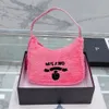 Designer Bag Womens Underarm Handbag Single Shoulder Plush Black Pink Strap Crossbody 2024