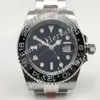 Super Herren NF Asia 3186 Factory 0 mm Automatikwerk Cal 3186 Uhr V12 Version 904L Stahl Keramiklünette Batman Sport Herren 203l