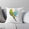 Oreiller la perruche: Birds mignons et minuscules lancez un canapé décoratif de couverture de décoration intérieure Cas de Noël