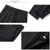 Men's Pants Brand Summer Men Dress Solid Color Fashion Thin Trousers Business Casual Mid Straight Ankle-Length