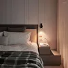 Lampes murales Lampe LED moderne GU10 galvanisé noir/argent nordique créatif rotatif plafond piste appropriée chambre étude éclairage