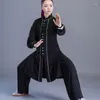 Roupas étnicas Tai Chi Uniforme Vestido Chinês Conjunto para Mulheres Roupas Tradicionais Roupas Wushu 30836