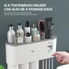 Toothbrush Holders MICCK Wall Toothbrush Holder Bathroom Organizer And Storage Toothbrush Holder For Bathroom Toothpaste Dispenser Home Accessories 230921