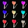LED Light Sticks RGB 15 Färger Byt LED Glow Stick Heart Shape Luminous Concert Cheering Tube Batterispoled Wedding Party Light Stick # 230920