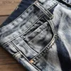 Jeans para hombres Jeans lavados desgastados para hombres Tamaño de belleza Casual Todos los días Estilo de calle Mediados de altura Adulto Otoño Invierno Ropa Nuevo L230927