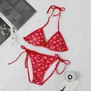 Womens Bikinis Set Bur Sexy Clear Strap Shape Swimsuits Designers Ladies Bathing Suit Fashion Beach Clothes Summer Clothings Womens Swimwears Biquini 2259