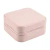 Jewelry Pouches Bags Pu Leather Box Watch Display Case Tidy Organizer Portable Purse Drop Delivery Packing Dhuxo