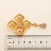 Designer Channel Diamond Broschen Big Pins Marke 18K Gold Brosche Insektengeschenke Pins hochwertiger Kupferschmuck nicht verblasst mit Stempel