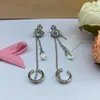 Designer VIVIAN Collier Saturn Pearl Homologue boucle d'oreille bijoux de luxe en acier inoxydable cadeau de Noël plaqué chaîne en argent délicat boucles d'oreilles cadeau d'anniversaire