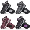 Winter waterproof cotton shoes black dark red gray non-slip snow boots outdoor sports color4