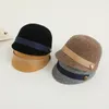 Casquettes de baseball Chapeaux de laine vintage d'hiver pour enfants garçons filles automne bébé casquette de baseball enfants cavalier chapeau coréen équestre 2-6 ans