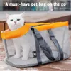 Trasportini per gatti Borsa per animali da esterno Borsa panoramica traspirante portatile e tracolla per cani Estate comoda e durevole da viaggio