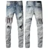 Designer 2023new Men Jeans Hole Light Blue Dark Gray Italy Brand Man Long Pants Trousers Streetwear Denim Skinny Slim Straight Biker Jean for D2 Top Quality ### 872943411