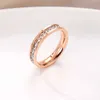 Bague de créateur trèfle à quatre feuilles bijoux de luxe haut de gamme japonais et coréen simple bague en acier titane mode femme givré lisse bague uni bijoux cadeau de haute qualité