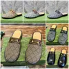 Men Horsebit classics G Flat bottom Slipper luxury designer leather Casual Mules slippers Shoes Size 39-46