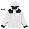 TOP1 Giacca nord da uomo Designer Primavera Autunno Giacca da uomo Cappotto Moda Giacche con cappuccio Giacca a vento sportiva Cappotti con cerniera casual Capispalla uomo Abbigliamento trapstar