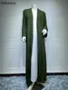 Vêtements ethniques Sisakia Mode Musulman Kimono Abaya Solide Rayé Rétro Ethnique Cardigan Robe Dubaï Moyen-Orient Arabie Saoudite Eid Vêtements 230921