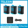 Other Camera Products TELESIN Hero 11 Battery 1750 mAh Fully Decoded Battery For GoPro Hero 11 10 9 Accessories Fast Charger Box Original In Stock 230920