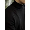 Herrtröjor Turtleneck Pullover Wool tjock elegant avslappnad vintertröja vintage kläder för manlig brittisk mode