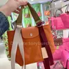 2024 Contrast Nylon Tote Beach Bag Handbag with Womens Purse Ribbon Canvas Bags Small Color the