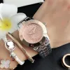 2023 Hot Sale Fashion Brand Women Girls Crystal Style Steel Metal Band Quartz Wrist Watch Gift Free Shipping Designer Watches