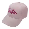 Chapeaux de broderie réglables mignon doux cool Barbies lettre casquettes de baseball mode coton casquette hip hop pour hommes femmes fille épicée armée vert bleu marine rose rouge rose blanc AAA