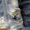 Men's Jackets 2023 Oversized Distressed Denim Jacket Slim Fitting Korean Retro Top Men