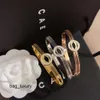 Brazalete de diseñador Cletter de 3 colores para mujer, diseño de moda chapado en oro recubierto, accesorio de letras de marca de sello Popular Emed