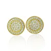 2023 Trendiga Fashion Women Jewelry Classic Gold Plated 925 Sterling Silver Lab Grown VVS Moissanite Diamond Stud Earrings