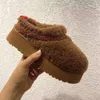 Mao chinelos 2023 inverno nova moda versátil sola grossa baotou pode usar sapatos casuais de camurça externamente