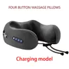 Massage du cou oreillers Massage oreiller voyage masseur Rechargeable pour soulagement de la douleur mousse à mémoire avion bureau 230920