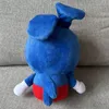 Regalo per bambini in peluche con peluche di scimmia coniglio blu da 25 cm, simpatico cartone animato di animali di peluche