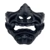 Accessoires de costumes Prajna démon diable masque Cosplay Oni samouraï fantôme effrayant horreur résine masques visage adulte unisexe Halloween fête accessoire accessoires