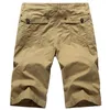 Shorts masculinos verão algodão casual calças curtas roupas de marca confortável carga bermuda masculina