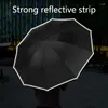 Umbrellas Reverse Insulation With Umbrella Fully Sun Heat For Large Automatic Reflective Rain Parasol Stripe